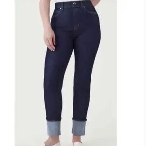 EUC Spanx Cuffed Straight Leg Jeans 2X Petite